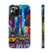 Times Square NYC Pop Art Tough Phone Case LavenderCeleste