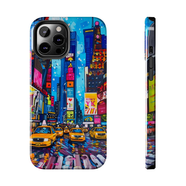 Times Square NYC Pop Art Tough Phone Case LavenderCeleste