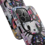 Goth Street Cat Pop Art Graffiti Tough Phone Case LavenderCeleste