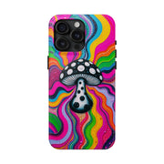 Psychedelic Rainbow Mushroom Art – Trippy Tough Case Printify