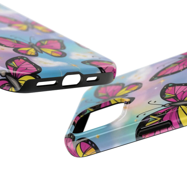 Retro Pop Art Butterfly Sky Tough Phone Case