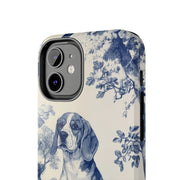Blue Toile Beagle Country Scenic Tough Phone Case LavenderCeleste