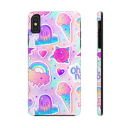 Pastel Goth Kawaii Graveyard Tough Phone Case LavenderCeleste