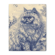 Persian Cat Canvas by Jouy Matte Canvas Art LavenderCeleste