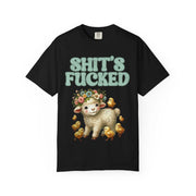 Shit’s Fucked Cute Lamb Comfort Colors T-Shirt LavenderCeleste