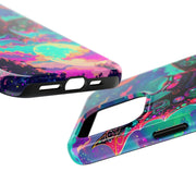 Mothman Tough Phone Case – Psychedelic Neon Cryptid Aesthetic - LavenderCeleste