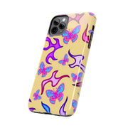 Y2K Butterfly Flames Retro Tough Phone Case LavenderCeleste