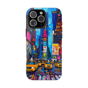 Times Square NYC Pop Art Tough Phone Case LavenderCeleste