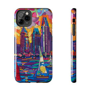 San Diego Skyline Pop Art Tough Phone Case LavenderCeleste