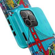 San Francisco Pop Art Colorful City Tough Phone Case LavenderCeleste