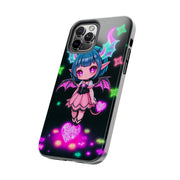 Kawaii Gothic Succubus Neon Heart Tough Phone Case