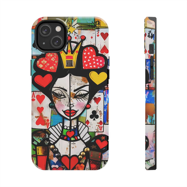 Queen of Hearts Pop Art Tough Phone Case LavenderCeleste