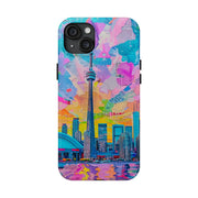 Toronto Pop Art Collage Skyline Tough Phone Case LavenderCeleste