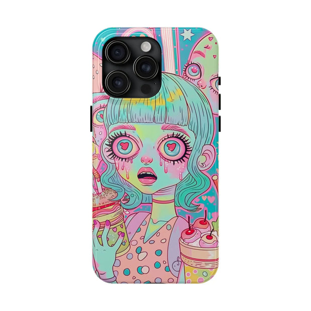 Kawaii Diner Zombies Pastel Chaos Tough Phone Case