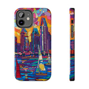 San Diego Skyline Pop Art Tough Phone Case LavenderCeleste