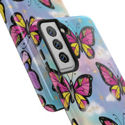 Retro Pop Art Butterfly Sky Tough Phone Case