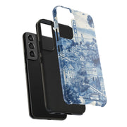 San Francisco Toile de Jouy Scenic Tough Phone Case LavenderCeleste