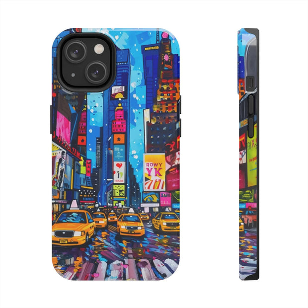 Times Square NYC Pop Art Tough Phone Case LavenderCeleste