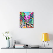 Vibrant New Orleans Jazz Street Matte Canvas – French Quarter Music Scene Printify