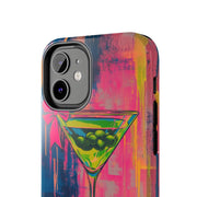 Neon Martini Pop Art Tough Phone Case Printify