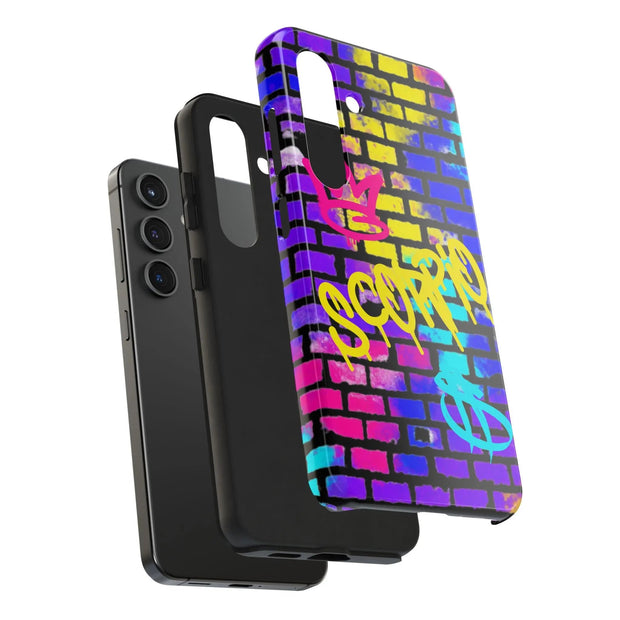 Scorpio Graffiti Wall Zodiac Tough Phone Case LavenderCeleste