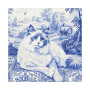 Ragdoll Toile Matte Canvas Art Print LavenderCeleste