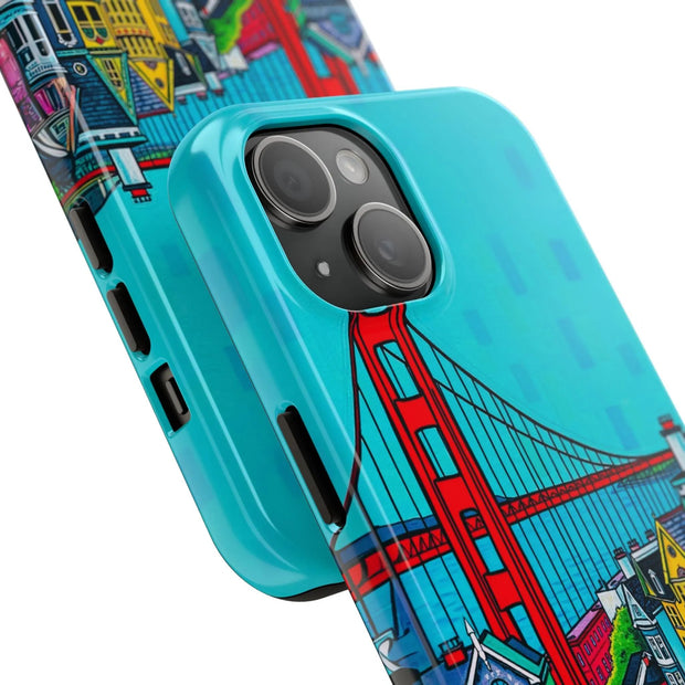 San Francisco Pop Art Colorful City Tough Phone Case LavenderCeleste