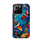 Vibrant Koi Pond Pop Art Tough Phone Case