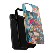 Whimsical Mad Hatter Abstract Tea Party Phone Case LavenderCeleste