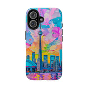 Toronto Pop Art Collage Skyline Tough Phone Case LavenderCeleste