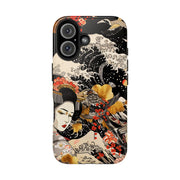 Golden Geisha Wave Japanese Art Tough Phone Case