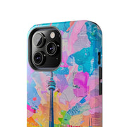 Toronto Pop Art Collage Skyline Tough Phone Case LavenderCeleste