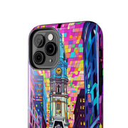 Philadelphia Pop Art Skyline Tough Phone Case LavenderCeleste