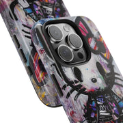 Goth Street Cat Pop Art Graffiti Tough Phone Case LavenderCeleste