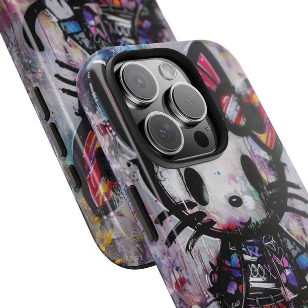 Goth Street Cat Pop Art Graffiti Tough Phone Case LavenderCeleste