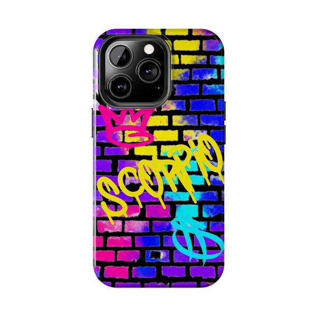 Scorpio Graffiti Wall Zodiac Tough Phone Case LavenderCeleste