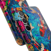 Vibrant Koi Pond Pop Art Tough Phone Case
