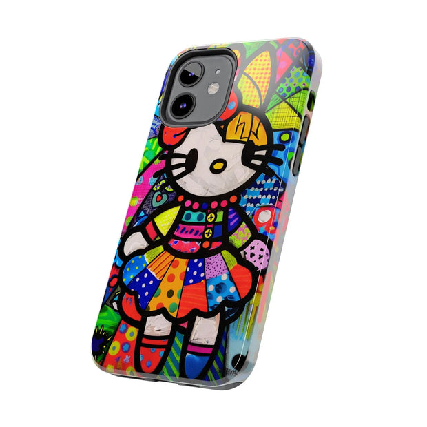 Pop Patchwork Kitty Tough Phone Case Printify