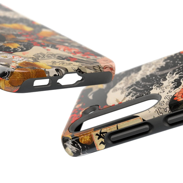 Golden Geisha Wave Japanese Art Tough Phone Case