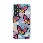 Retro Pop Art Butterfly Sky Tough Phone Case