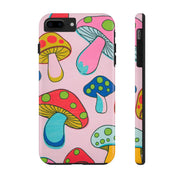 Retro Groovy Mushroom Tough Phone Case LavenderCeleste