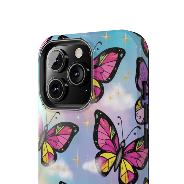Retro Pop Art Butterfly Sky Tough Phone Case