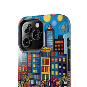 Upper Eastside NYC Pop Art Tough Phone Case LavenderCeleste