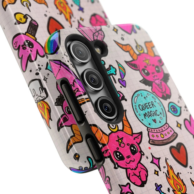 Queer Magic Pride Witchcore Tough Phone Case LavenderCeleste