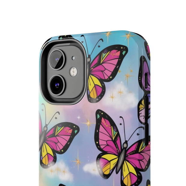 Retro Pop Art Butterfly Sky Tough Phone Case