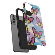 Retro Pop Art Butterfly Sky Tough Phone Case
