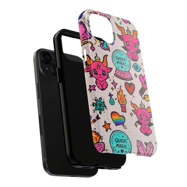 Queer Magic Pride Witchcore Tough Phone Case LavenderCeleste