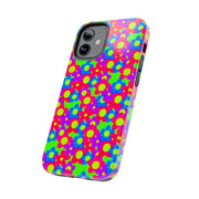 Retro Kawaii Bright Floral Pattern Tough Phone Case