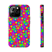 Retro Kawaii Bright Floral Pattern Tough Phone Case