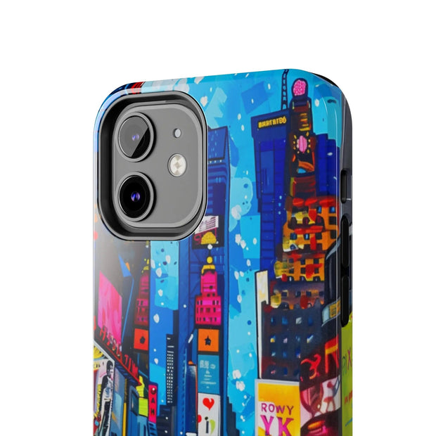Times Square NYC Pop Art Tough Phone Case LavenderCeleste